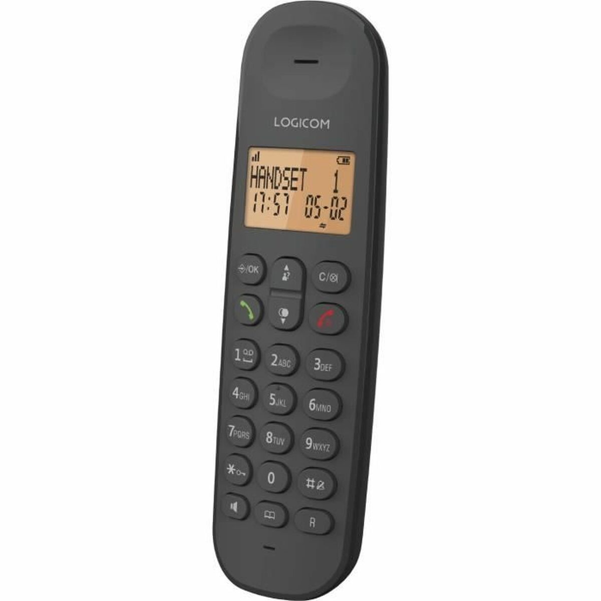 Fiksētais Telefons Logicom DECT ILOA 155T SOLO Melns